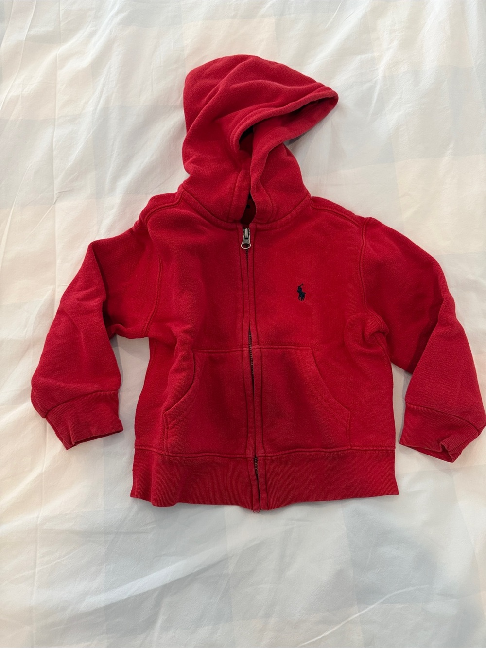 Polo by Ralph Lauren Kids Red Zip-Up Fleece Hoodie